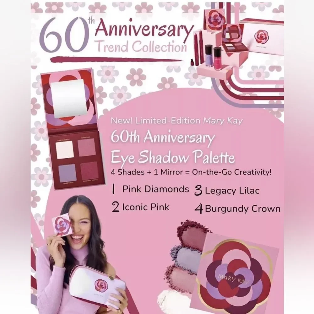NEW Mary Kay Limited Edition Trend Coll 2023 60th Anniversary Eye Shadow…